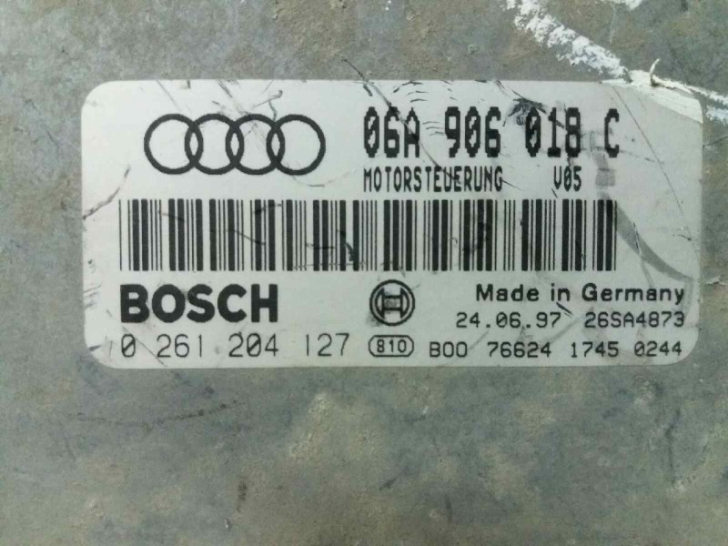 Recambio de centralita motor uce para audi a3 (8l)    |   0.96 - 0.03 | 1996 - 2003 referencia OEM IAM 06A906018C 0261204126  Recambio de centralita motor uce para audi a3 (8l)    |   0.96 - 0.03 | 1996 - 2003 referencia OEM IAM 06A906018C 0261204126