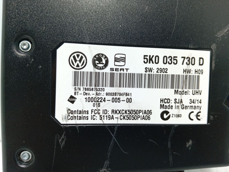 Recambio de modulo electronico para volkswagen passat b7 (362) 2.0 tdi referencia OEM IAM   