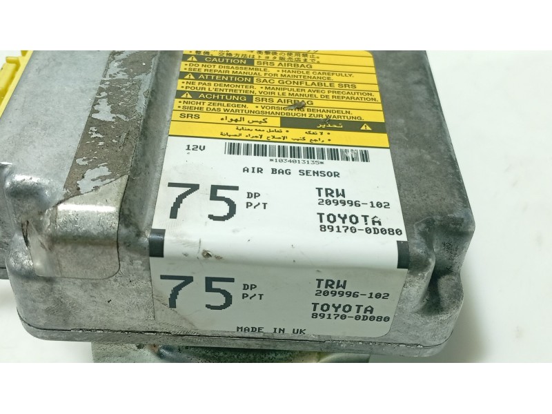 Recambio de centralita airbag para toyota yaris (_p1_) 1.3 (scp12_, scp13_) referencia OEM IAM   
