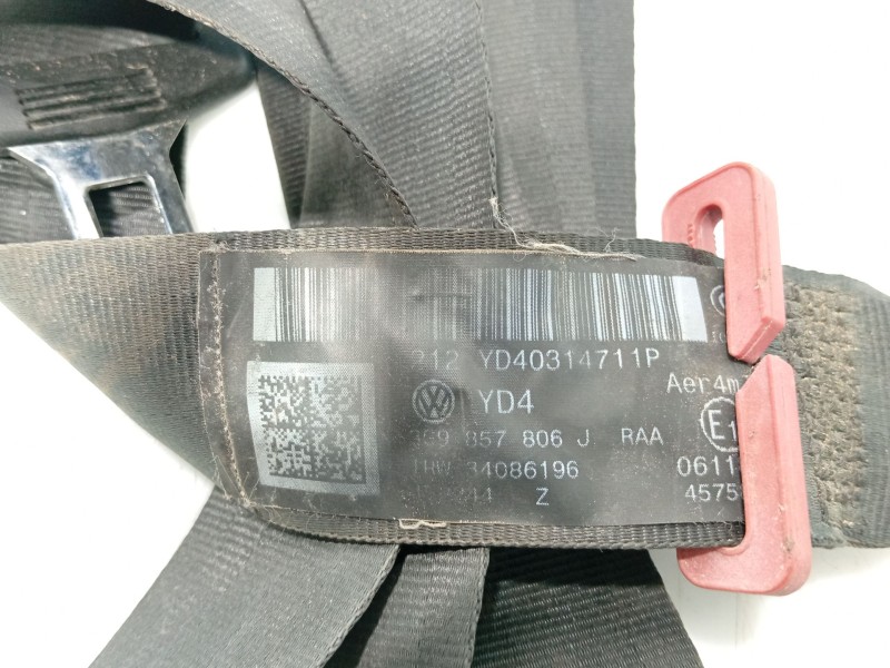 Recambio de cinturon seguridad trasero derecho para volkswagen passat b7 (362) 2.0 tdi referencia OEM IAM   