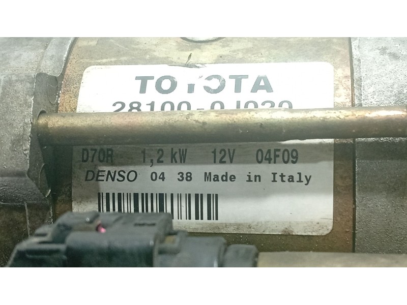 Recambio de motor arranque para toyota yaris (_p1_) 1.3 (scp12_, scp13_) referencia OEM IAM 2810033040  