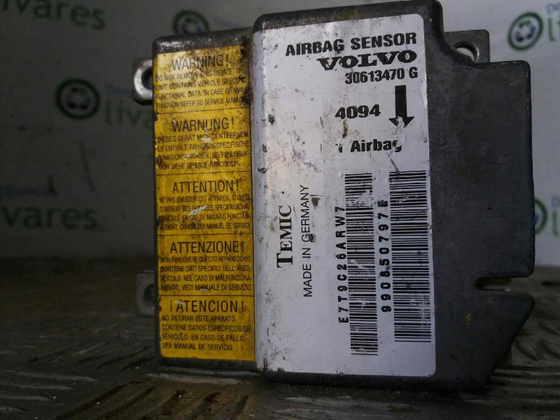 Recambio de centralita airbag para volvo s40 berlina 1.8i   |   10.98 - 12.00 | 1998 - 2000 | 125 cv / 92 kw referencia OEM IAM 