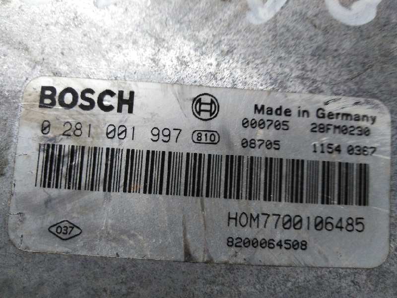 Recambio de centralita motor uce para  referencia OEM IAM 0281001997 HOM7700106485 