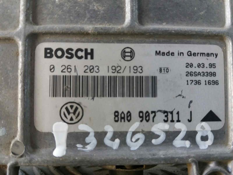 Recambio de centralita motor uce para  referencia OEM IAM 0261203192 8A0907311J 