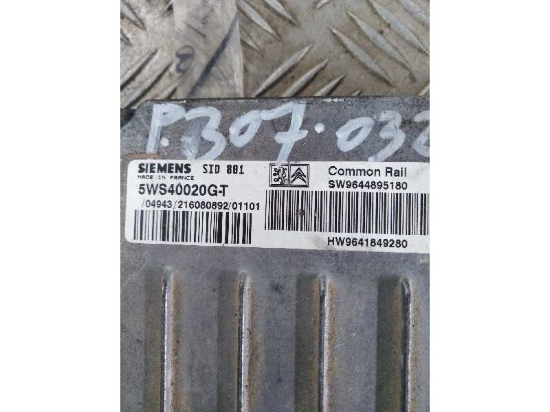 Recambio de centralita motor uce para  referencia OEM IAM 5WS40020GT SW9644895180 