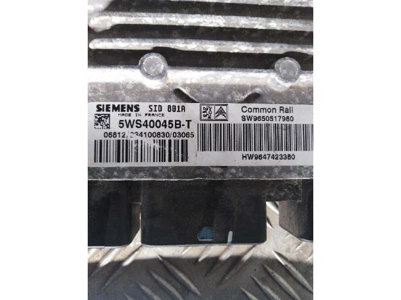 Recambio de centralita motor uce para  referencia OEM IAM 5WS40045BT 5W9650517980 