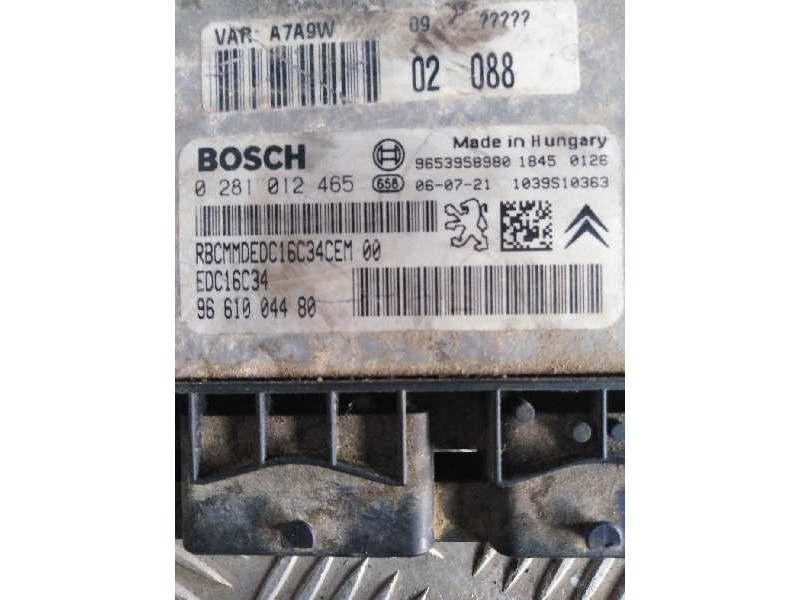 Recambio de centralita motor uce para  referencia OEM IAM 0281012465 9661004480 