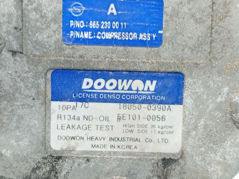 Recambio de compresor aire acondicionado para ssangyong rodius i 2.7 xdi referencia OEM IAM   