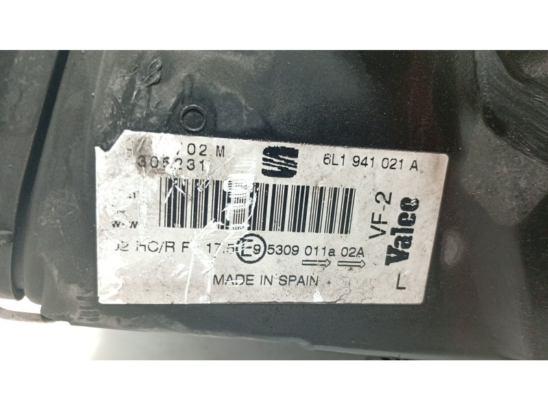 Recambio de faro izquierdo para seat ibiza iii (6l1) 2.0 referencia OEM IAM 6L1941751M  