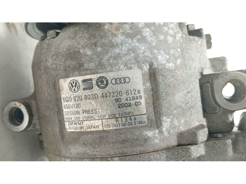 Recambio de compresor aire acondicionado para seat ibiza iii (6l1) 2.0 referencia OEM IAM 6Q0820803D  