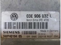 Recambio de centralita motor uce para  referencia OEM IAM 03E906033P 5WP4019605  2