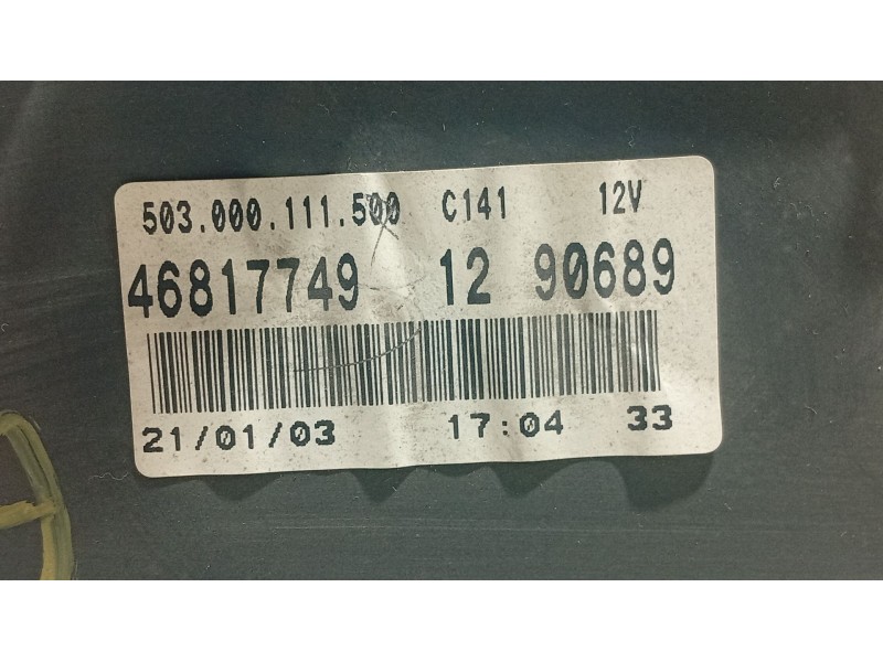 Recambio de cuadro instrumentos para fiat doblo monospace (119_, 223_) 1.9 jtd referencia OEM IAM   