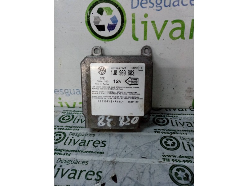 Recambio de centralita airbag para seat cordoba berlina (6k2) stella   |   08.99 - 12.03 | 1999 - 2003 | 90 cv / 66 kw referenci