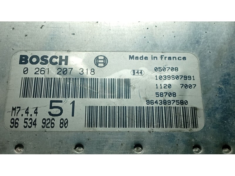 Recambio de centralita motor uce para citroën xsara picasso (n68) 1.6 referencia OEM IAM   
