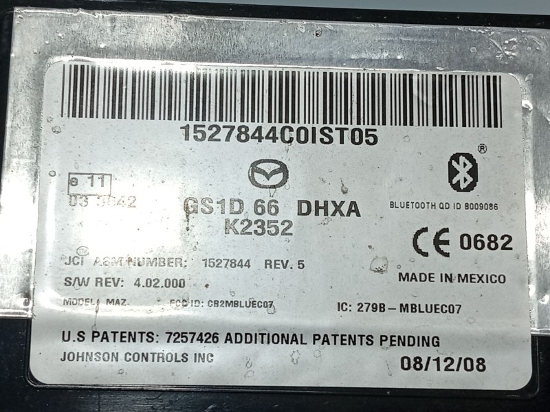 Recambio de modulo electronico para mazda 6 hatchback (gh) 2.0 mzr-cd (gh14) referencia OEM IAM   