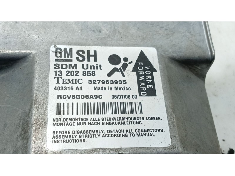 Recambio de centralita airbag para opel astra h twintop (a04) 1.8 (l67) referencia OEM IAM   