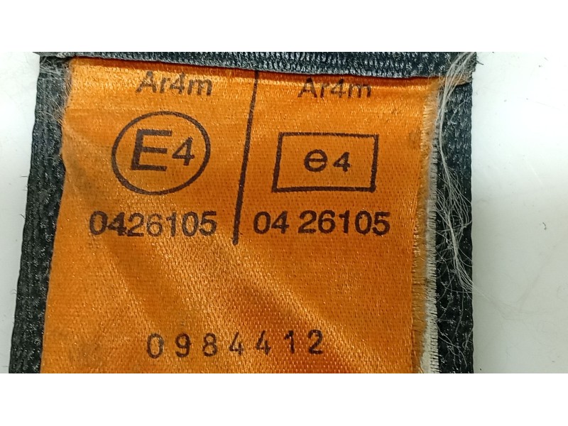 Recambio de cinturon seguridad trasero izquierdo para daewoo lanos (klat) 1.5 referencia OEM IAM   