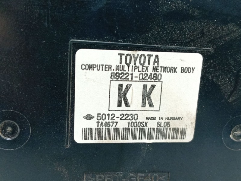 Recambio de caja reles / fusibles para toyota auris (_e18_) 1.4 d-4d (nde180_) referencia OEM IAM   