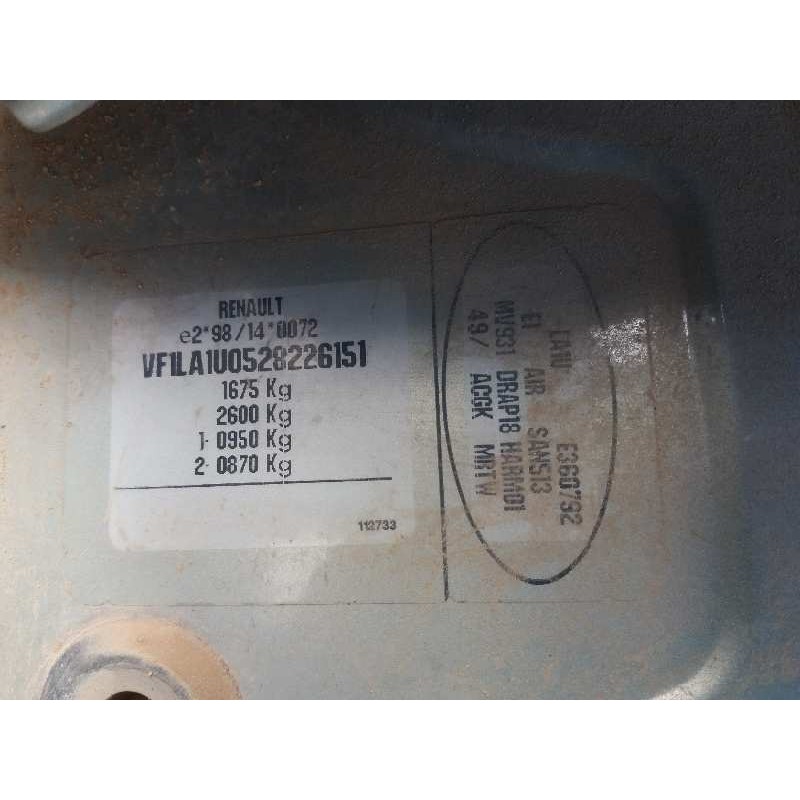 renault megane i fase 2 classic (la..) 1.9 dti diesel   |   0.97 - ... | 1997 | 80 cv / 59 kw del año 1997