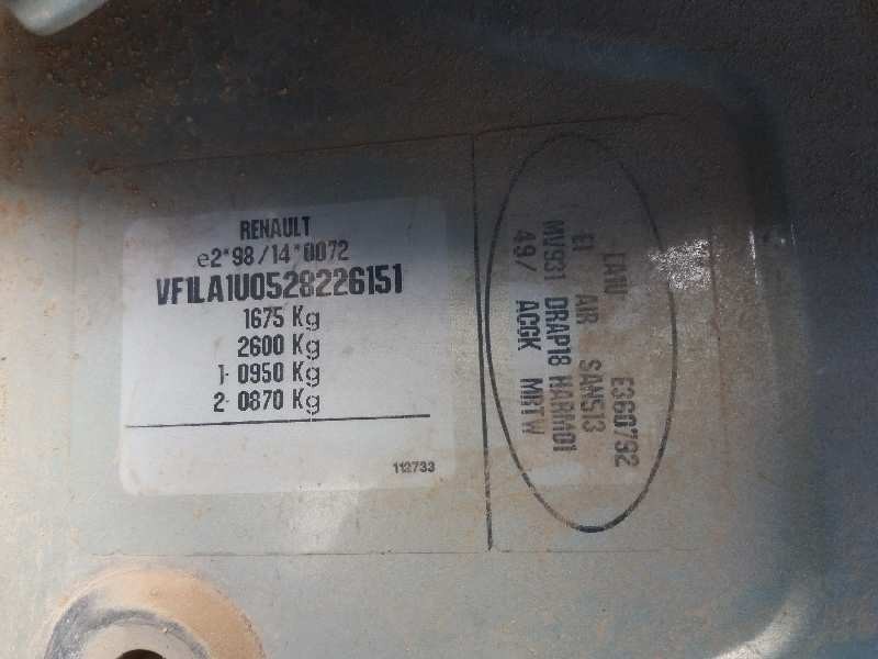 renault megane i fase 2 classic (la..) 1.9 dti diesel   |   0.97 - ... | 1997 | 80 cv / 59 kw del año 1997