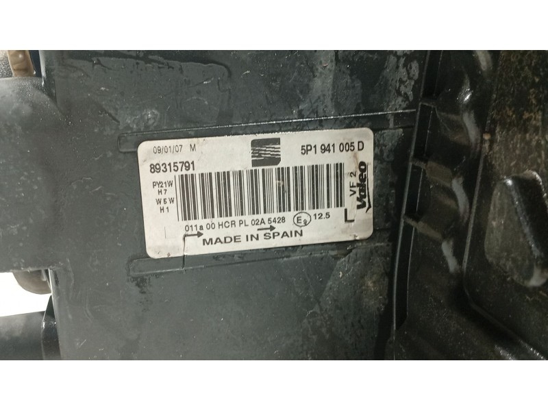 Recambio de faro izquierdo para seat leon (1p1) 2.0 tdi 16v referencia OEM IAM 5P1941005E  
