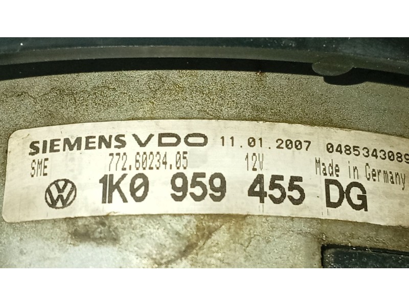 Recambio de electroventilador para seat leon (1p1) 2.0 tdi 16v referencia OEM IAM 1K0959455EF  
