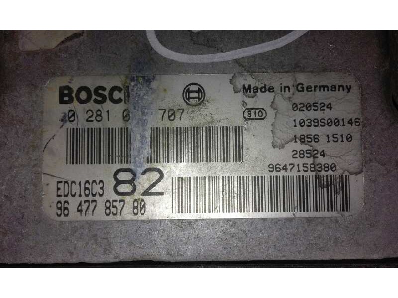 Recambio de centralita motor uce para peugeot 206 berlina xs   |   12.99 - 12.05 | 1999 - 2005 | 90 cv / 66 kw referencia OEM IA