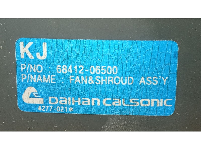 Recambio de electroventilador para ssangyong korando 2.3 turbodiesel cat referencia OEM IAM   