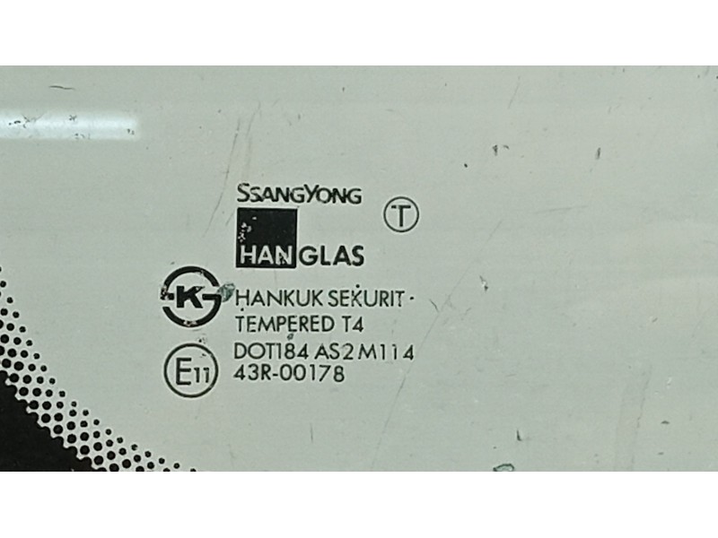 Recambio de luna custodia trasera derecha para ssangyong korando 2.3 turbodiesel cat referencia OEM IAM   