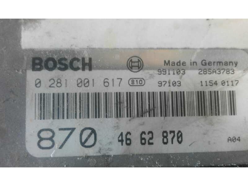 Recambio de centralita motor uce para saab 9-3 berlina    |   0.98 - 0.03 | 1998 - 2003 referencia OEM IAM 0281001617 4662870 28