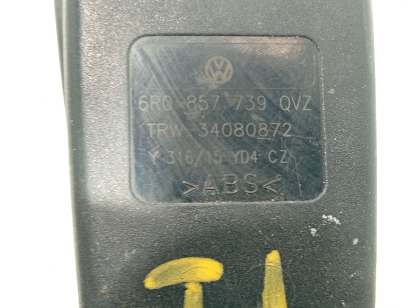 Recambio de anclaje cinturon trasero izquierdo para volkswagen polo v (6r1, 6c1) 1.0 referencia OEM IAM   
