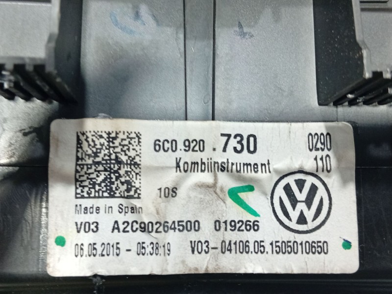 Recambio de cuadro instrumentos para volkswagen polo v (6r1, 6c1) 1.0 referencia OEM IAM   
