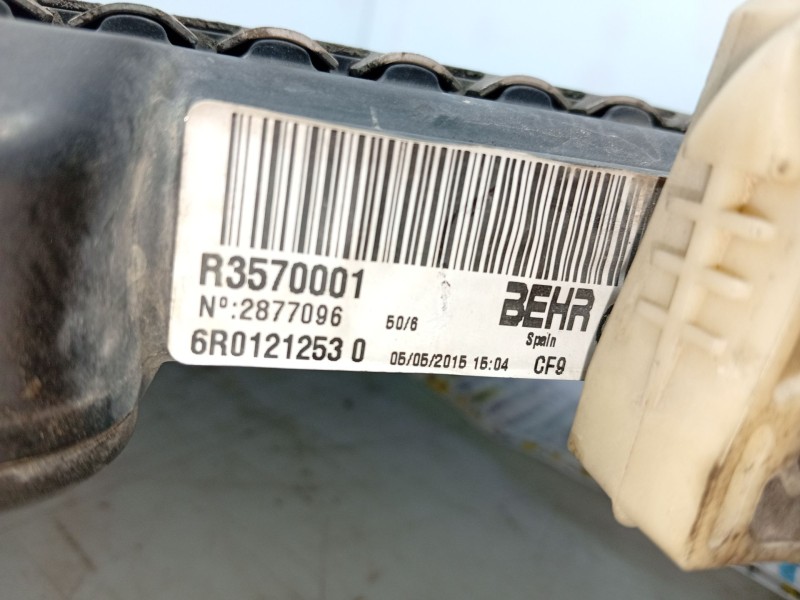 Recambio de radiador agua para volkswagen polo v (6r1, 6c1) 1.0 referencia OEM IAM 6R0121253  