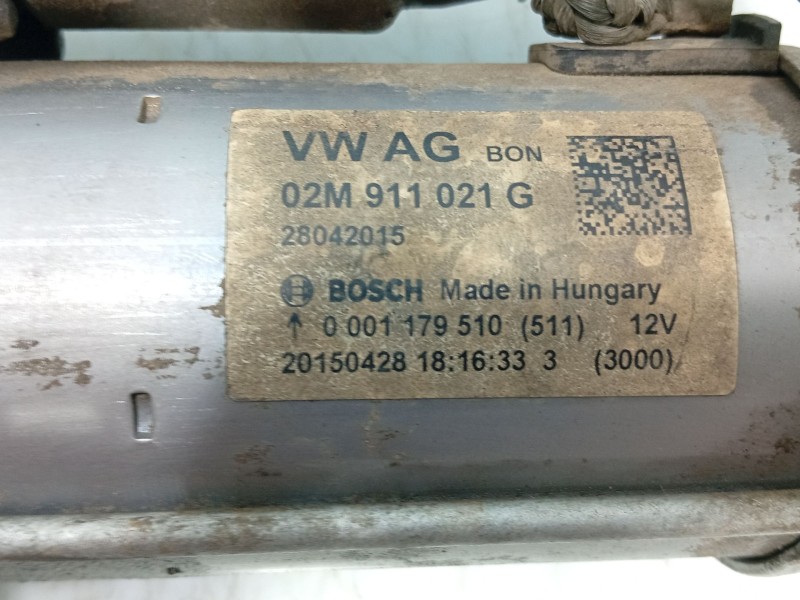 Recambio de motor arranque para volkswagen polo v (6r1, 6c1) 1.0 referencia OEM IAM 02M911021G  