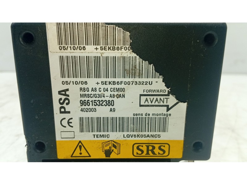 Recambio de centralita airbag para citroën c3 i (fc_, fn_) 1.1 i referencia OEM IAM   
