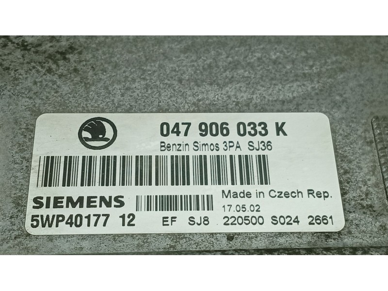 Recambio de centralita motor uce para skoda fabia i (6y2) 1.4 referencia OEM IAM   