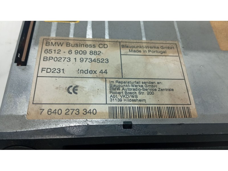 Recambio de sistema audio / radio cd para bmw 3 (e46) 320 d referencia OEM IAM   