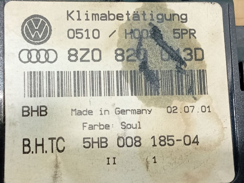 Recambio de mando climatizador para audi a2 (8z0) 1.4 tdi referencia OEM IAM   