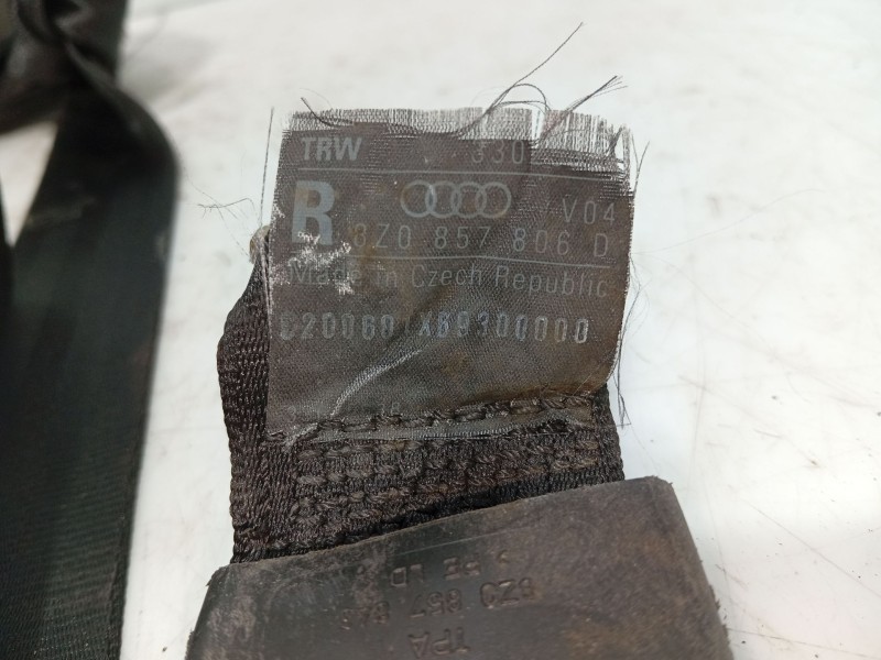 Recambio de cinturon seguridad trasero derecho para audi a2 (8z0) 1.4 tdi referencia OEM IAM 8Z0857806DV04  