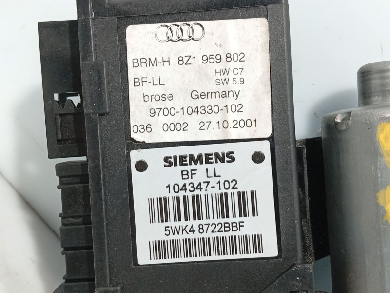 Recambio de motor elevalunas delantero derecho para audi a2 (8z0) 1.4 tdi referencia OEM IAM   