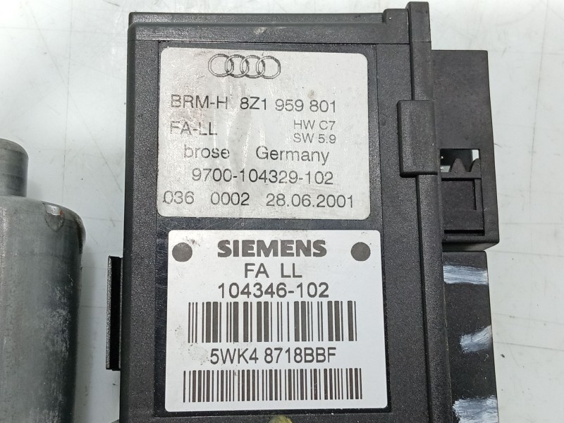 Recambio de motor elevalunas delantero izquierdo para audi a2 (8z0) 1.4 tdi referencia OEM IAM   
