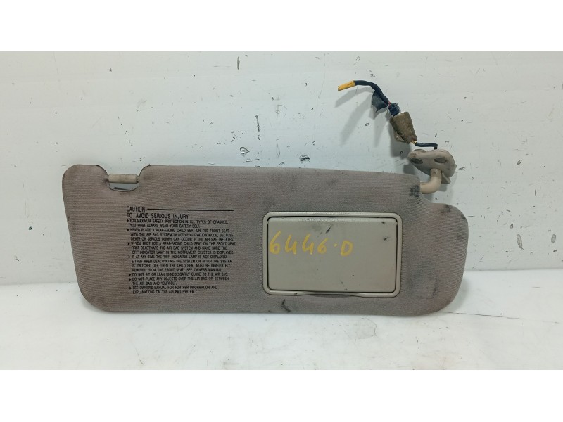Recambio de parasol derecho para hyundai sonata v (nf) 2.0 crdi referencia OEM IAM 852023K100QD  