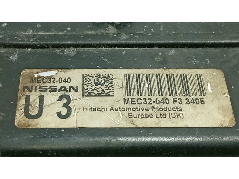 Recambio de centralita motor uce para nissan micra iii (k12) 1.2 16v referencia OEM IAM   