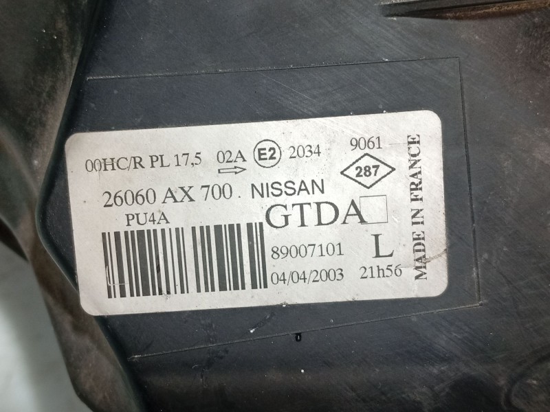 Recambio de faro izquierdo para nissan micra iii (k12) 1.2 16v referencia OEM IAM 26060AX700 89007101 