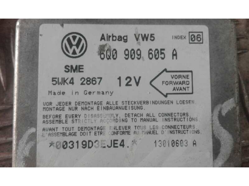 Recambio de centralita airbag para volkswagen bora berlina (1j2) conceptline   |   05.00 - 12.05 | 2000 - 2005 | 105 cv / 77 kw 