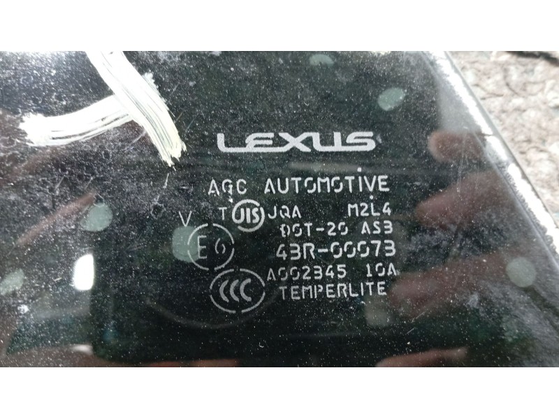 Recambio de luna custodia trasera izquierda para lexus rx 400h referencia OEM IAM   