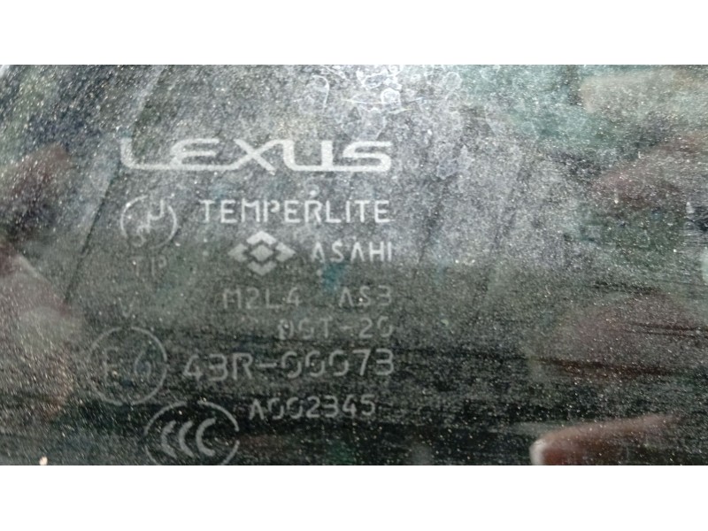 Recambio de luna custodia trasera derecha para lexus rx 400h referencia OEM IAM   