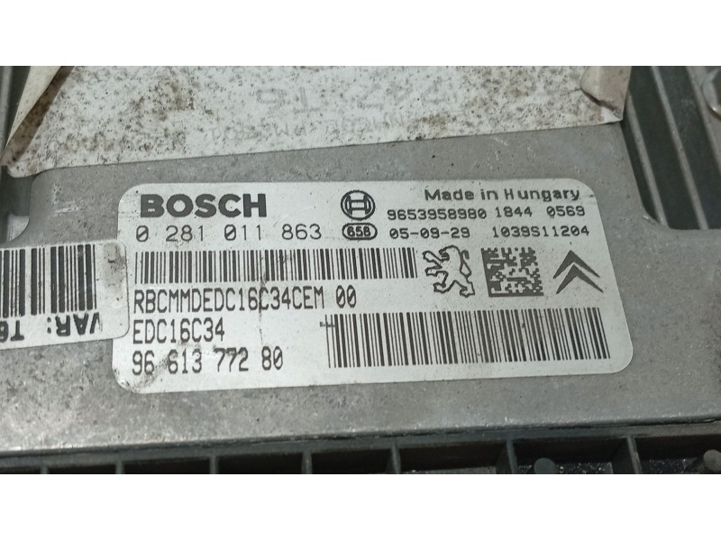 Recambio de centralita motor uce para peugeot 307 break (3e) 1.6 hdi referencia OEM IAM   