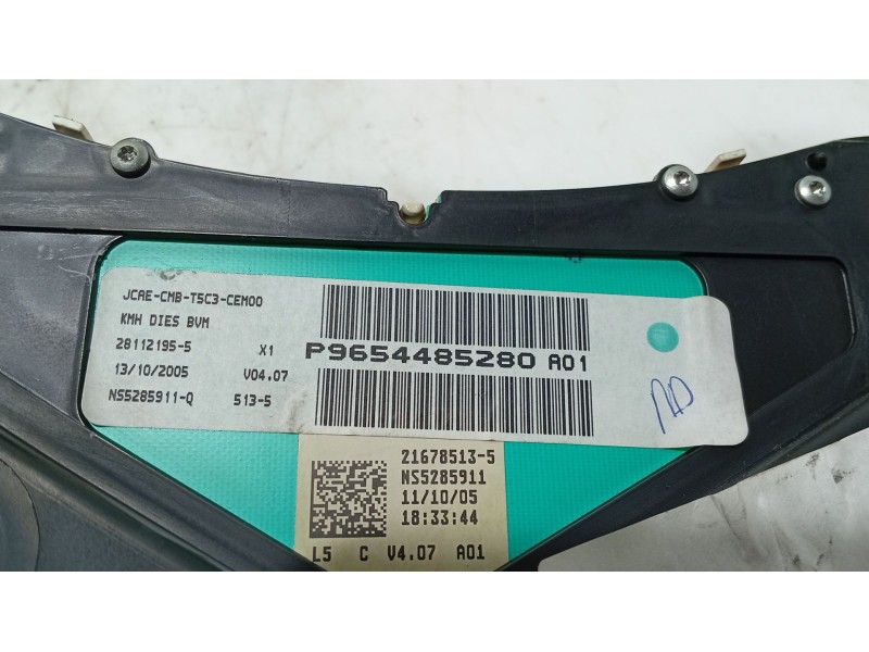 Recambio de cuadro instrumentos para peugeot 307 break (3e) 1.6 hdi referencia OEM IAM   