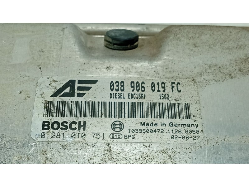 Recambio de centralita motor uce para seat alhambra (7v8, 7v9) 1.9 tdi referencia OEM IAM   